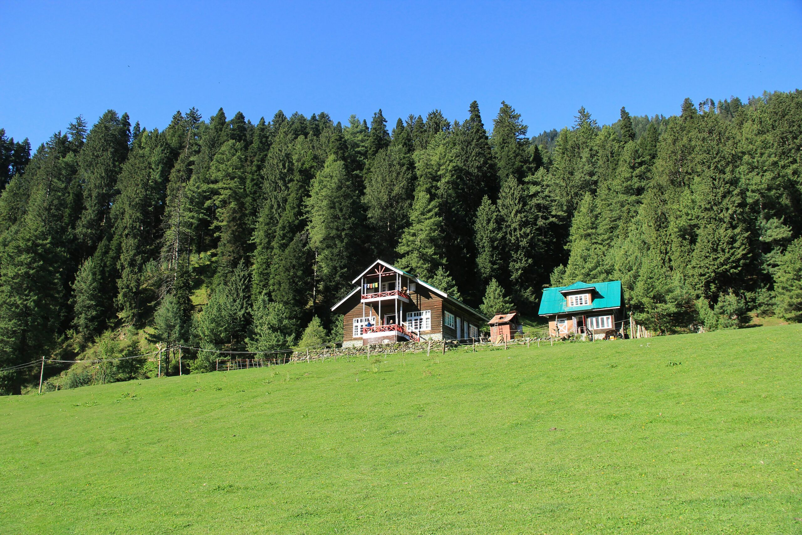 Pahalgam meadows river Kashmir